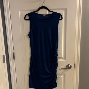 Stylish Sleeveless Navy Mini Dress